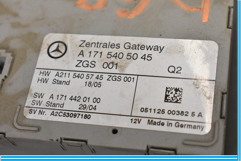 Load image into Gallery viewer, 05-11 Mercedes SLK280 SLK350 R171 Central Gateway Control Module ECU Oem
