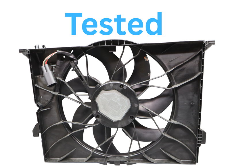 Load image into Gallery viewer, 10-19 Jaguar XF XKR XJ Engine Motor Cooling Radiator Fan Assembly 9W838C607B Oem
