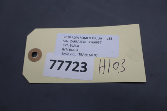 17-21 Alfa Romeo Giulia 2.0L Interior Fuse And Relay Junction Box 51987784 Oem
