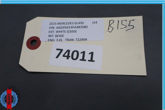 12-19 Mercedes GL450 GL550 Front Left Seatbelt Retractor Anchor Fitting Oem