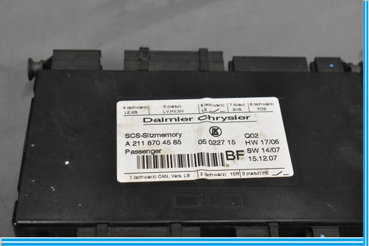 06-12 Mercedes W164 GL500 GL450 Front Right Side Seat Control Module ECU Oem