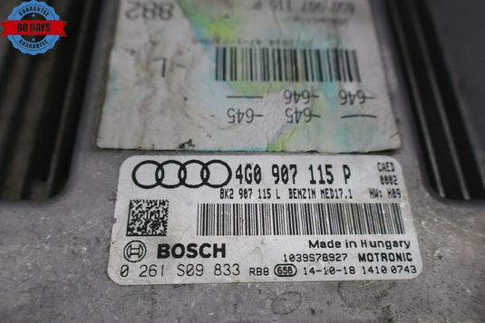 14-16 Audi A6 Quattro ECM ECU Engine Computer Control Module Unit Oem