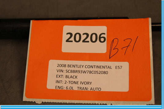 04-12 Bentley Continental Left Driver Side Boot Lid Suspension Struts Oem