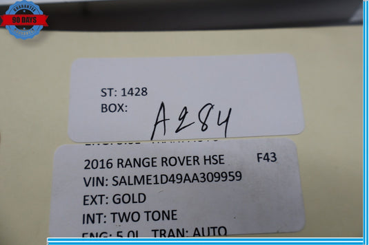07-12 Land Rover Range Rover Rear Left Side Scuff Sill Plate Cover Trim Oem
