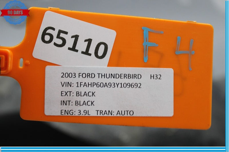 Load image into Gallery viewer, 02-05 Ford Thunderbird Front Right Rearward Inner Fender Liner Splash Guard Oem
