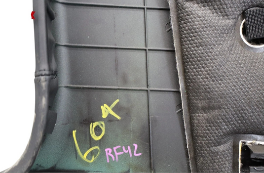 06-12 Bentley Continental Front Right Side B Pillar Trim Cover Black Oem