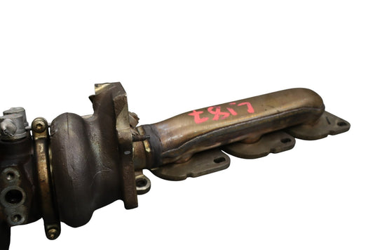 11-20 Mercedes GL550 M278 Left Side Turbocharger Turbo Charger Manifold Oem