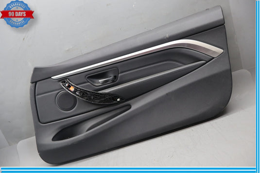 14-20 BMW 428i Front Right Passenger Side Interior Door Panel Cover Black Oem