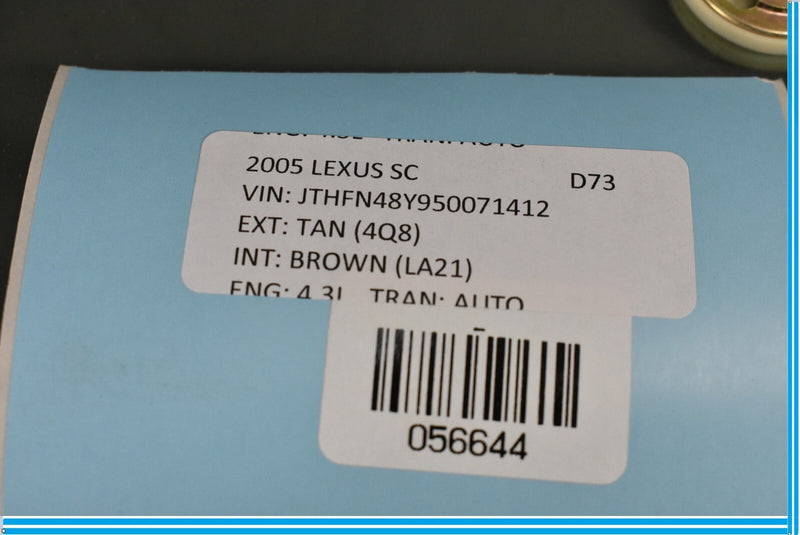 Load image into Gallery viewer, 02-10 Lexus SC430 Rear Back Left Driver Side Door Quarter Window Glass Oem
