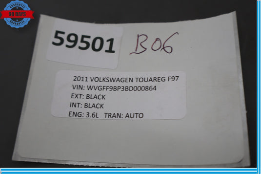 11-17 Volkswagen Touareg Front Center Cup Holder 7P6-858-602 Oem