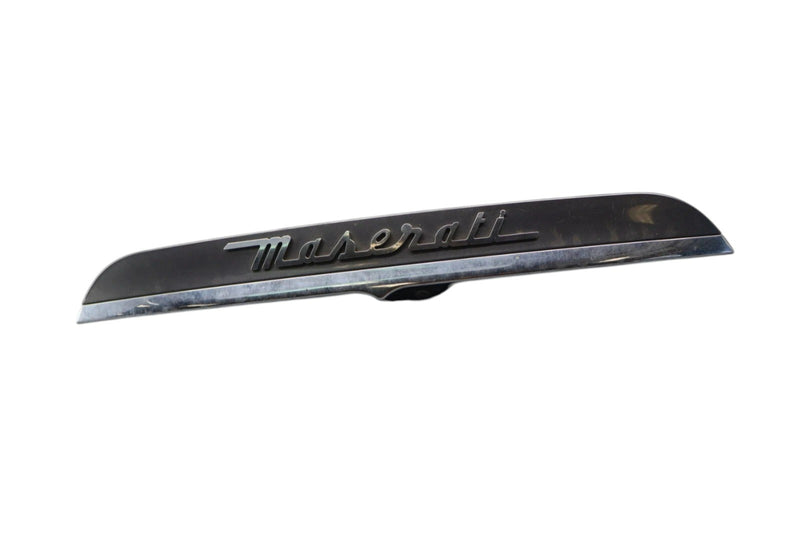 Load image into Gallery viewer, 14-17 Maserati Ghibli S Rear Trunk License Plate Light Cover Trim W/ Camera Oem
