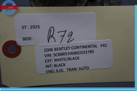 06-18 Bentley Continental GT GTC Right Air Pump Check Valve EGR Emission OEM