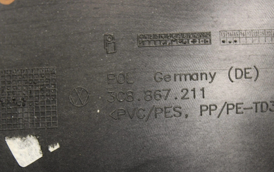 13-17 Volkswagen VW CC Rear Left Driver Side Interior Door Trim Cover Panel Oem