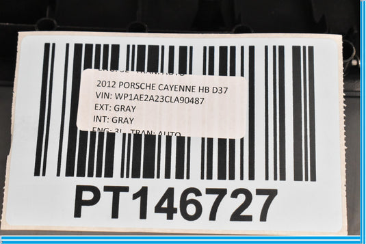 11-18 Porsche CAYENNE Trunk Scuff Plate Sill Trim Panel 7P5863909 7P0863459 Oem