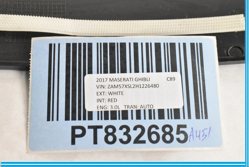 Load image into Gallery viewer, 14-17 Maserati Ghibli M157 Front Right Side Door Exterior Pillar Black Oem

