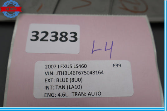 07-12 Lexus LS460 Left Driver Side Dash Instrument Panel End Trim Cover Oem
