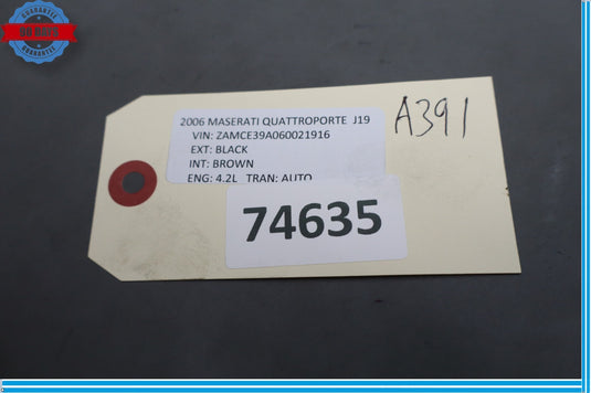 04-11 Maserati Quattroporte M139 Mass Air Flow MAF Sensor 0280218084 Oem