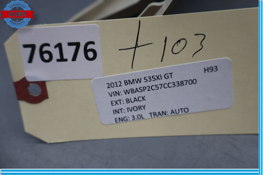 10-17 BMW 535i GT xDrive Right Passenger Side Upper Trunk Lid Trim Cover Oem