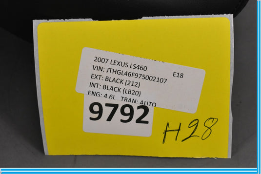 07-08 Lexus LS460 Rear Left or Right Side Seat Headrest 7191050570 OEM
