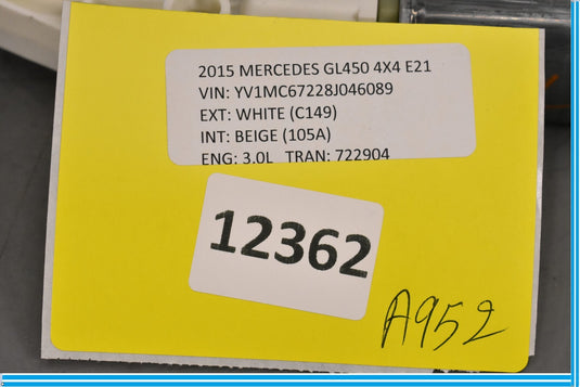 13-16 Mercedes GL450 X166 Front Left Driver Side Door Window Regulator Motor Oem