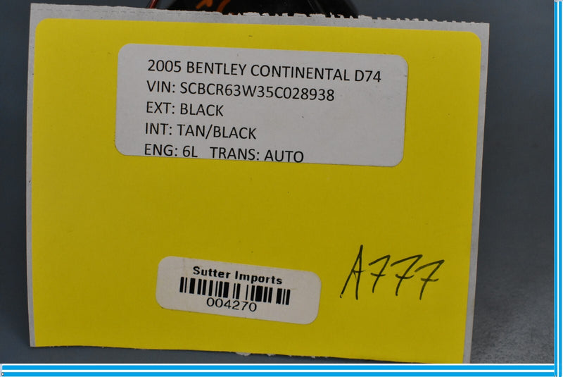 Load image into Gallery viewer, 06-12 Bentley Continental Interior Climate Temperature Sensor Housing Oem
