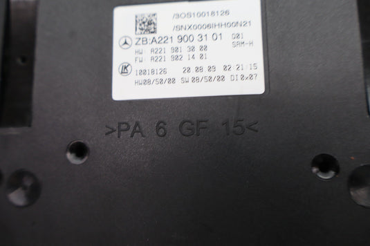07-14 Mercedes W221 S400 S550 CL550 Rear Trunk SAM Relay Module A2219021401  Oem