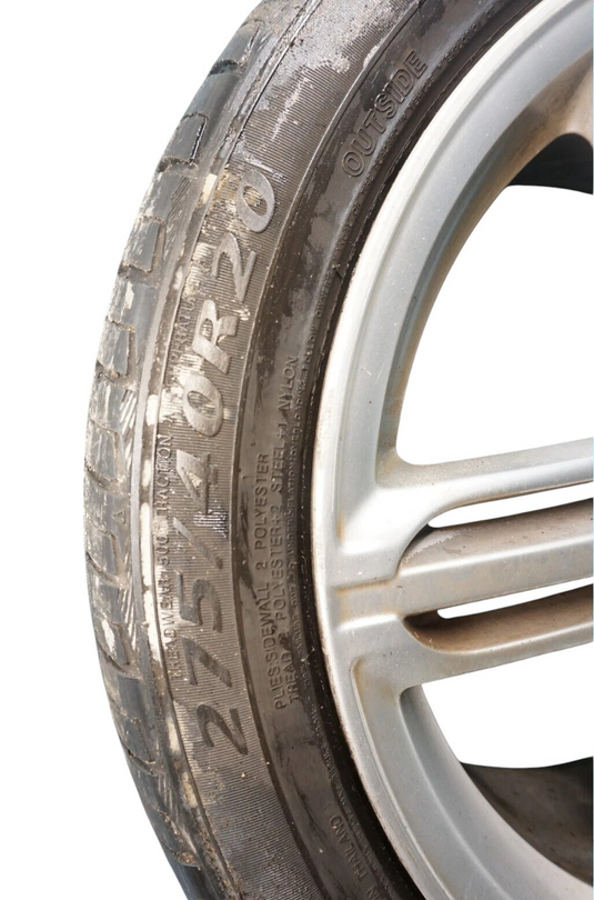 11-15 Audi S8 A8 Quattro 9JX20"H2 5 Spoke Alloy Wheel Rim W/ Tire  Silver Oem