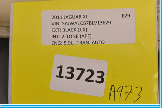 10-18 Jaguar XJ XJL X351 Rear Left Driver Side D Pillar Trim Panel Oem