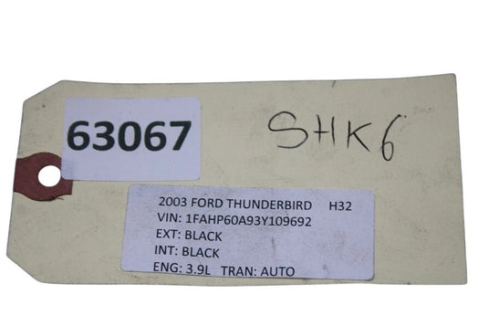 02-04 Ford Thunderbird 3.9L V8 Rear Left Suspension Shock Strut Absorber Oem