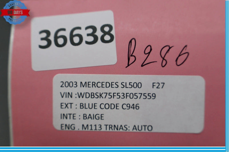 Load image into Gallery viewer, 03-08 Mercedes SL550 Rear Right Side Seat Belt Retractor Luggage W/ Speaker OEM
