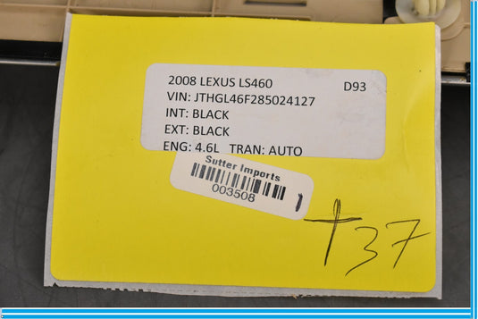 07-12 Lexus LS460 Front Right Passenger Side Door Sill Scuff Plate Trim Oem