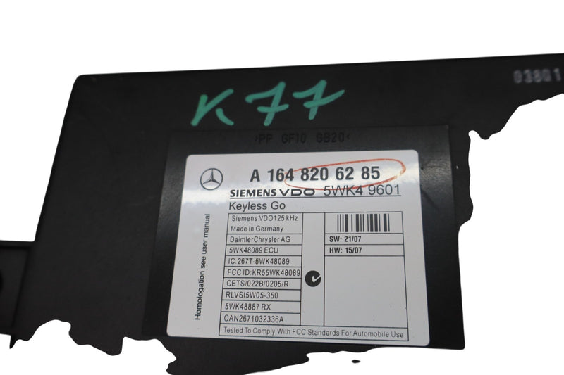 Load image into Gallery viewer, 06-12 Mercedes X164 GL350 ML350 GL450 Keyless Go Control Module 1648206285 Oem
