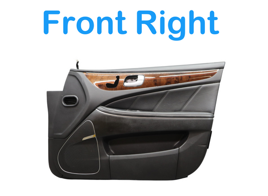 11-12 Hyundai Equus SIG Front Right Passenger Side Interior Door Trim Panel Oem