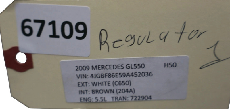 Load image into Gallery viewer, 06-12 Mercedes GL550 GL450 W164 Front Right Passenger Window Regulator Panel Oem
