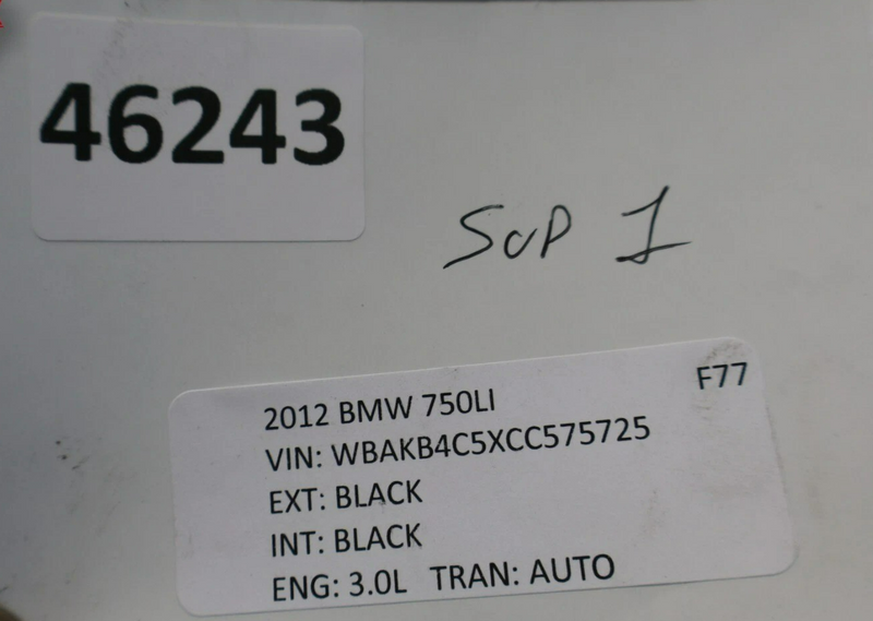 Load image into Gallery viewer, 09-15 BMW 740i 740Li 750i Front Upper Radiator Core Support Bar Oem
