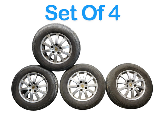 03-10 Porsche Cayenne 7.5X17 17" Wheel Tire Rim Assembly 10 Spoke 7L5601025P Oem