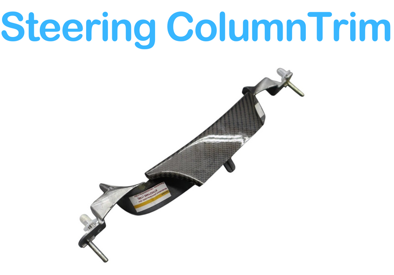 Load image into Gallery viewer, 14-16 Maserati Quattroporte M156 Upper Steering Column Carbon Fiber Trim Oem
