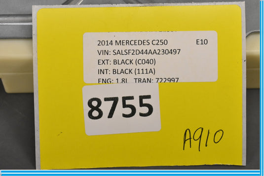 10-15 Mercedes W204 C250 C350 Keyless Go Entry Control Module Oem