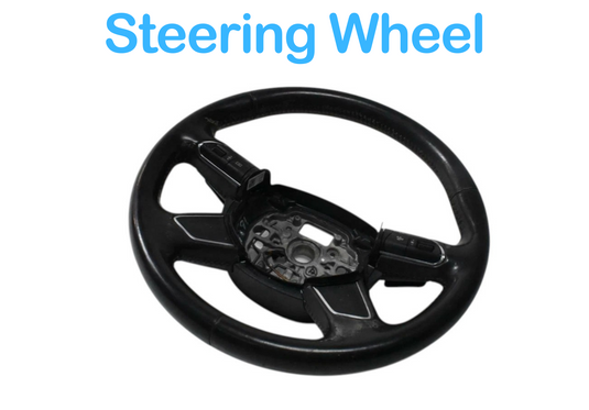 11-18 Audi A8L A8 Spoke Leather Steering Wheel W/ Paddle Shifters OEM