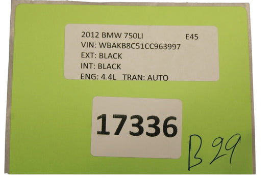 09-15 BMW 750i 750Li Front Left Driver Side Seat Belt Seatbelt Buckle OEM
