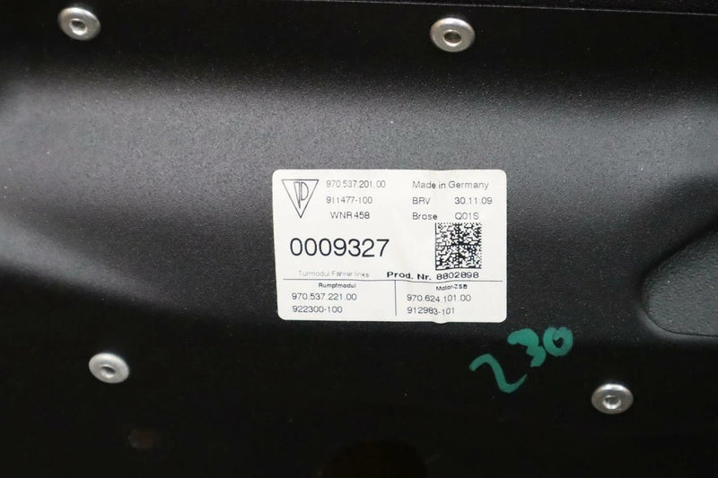 Load image into Gallery viewer, 10-16 Porsche Panamera Front Left Driver Side Door Inner Panel 97053722100 OEM
