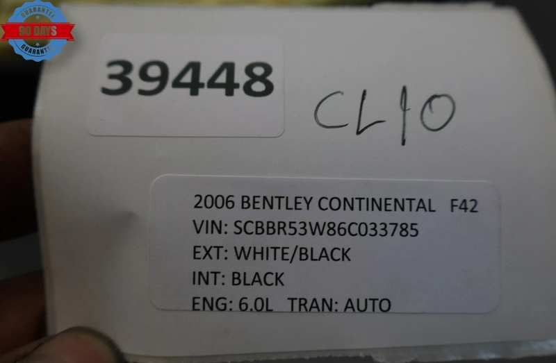 Load image into Gallery viewer, 03-06 Bentley Continental Front Right Side Lower Bottom Seat Cushion Oem
