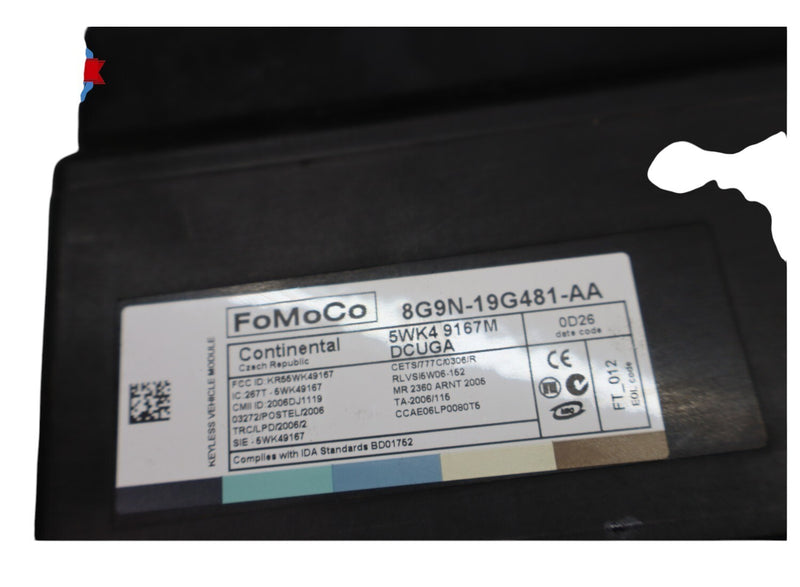 Load image into Gallery viewer, 07-15 Jaguar XF XFR XK XKR X250 Keyless Entry Module Unit 8G9N19G481AA Oem
