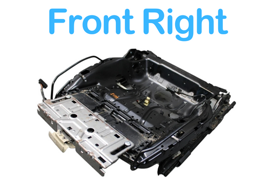 09-16 AUDI A4 Front Right Passenger Side Seat Lower Rail Track Frame W/Motor Oem