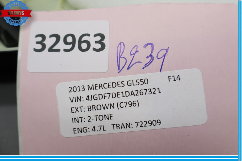 Load image into Gallery viewer, 12-19 Mercedes GL450 GL550 Rear Right Side Quarter Upper C Pillar Trim Black Oem
