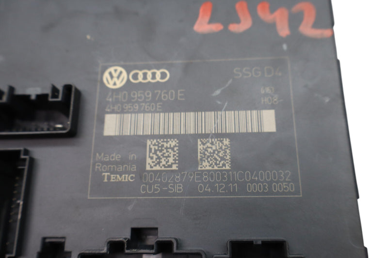 Load image into Gallery viewer, 11-18 Audi A8 A8L Quattro Front Left Seat Control Module Unit 4H0959760E Oem
