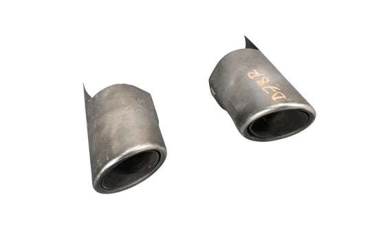 04-06 Jaguar XJ8 XJR X358 Rear Right And Left Side Exhaust Muffler Tip Set Oem