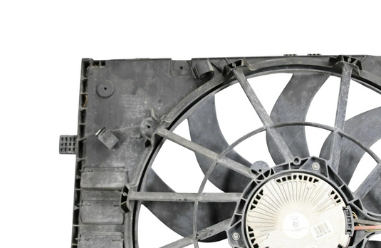 11-18 Porsche Cayenne Hybrid Engine Cooling Fan Motor Assembly Shroud Oem