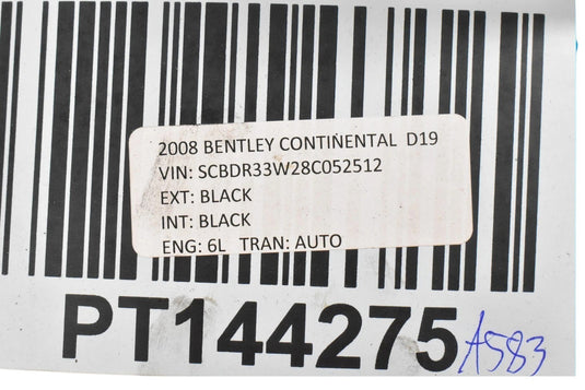 03-12 Bentley Continental GT Rear Right Exhaust Pipe Muffler Tip 3W0253682D Oem