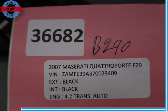 03-13 Maserati Quattroporte S M139 Left Side Door Corner Trim Panel Oem